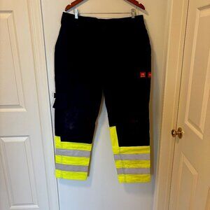 Blaklader Work Pants Mens 36X30 Navy Fire Rated Pockets Heavyweight Workwear
